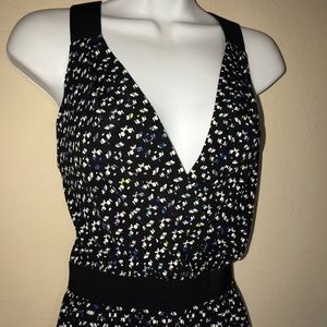 BCBG little black floral dress